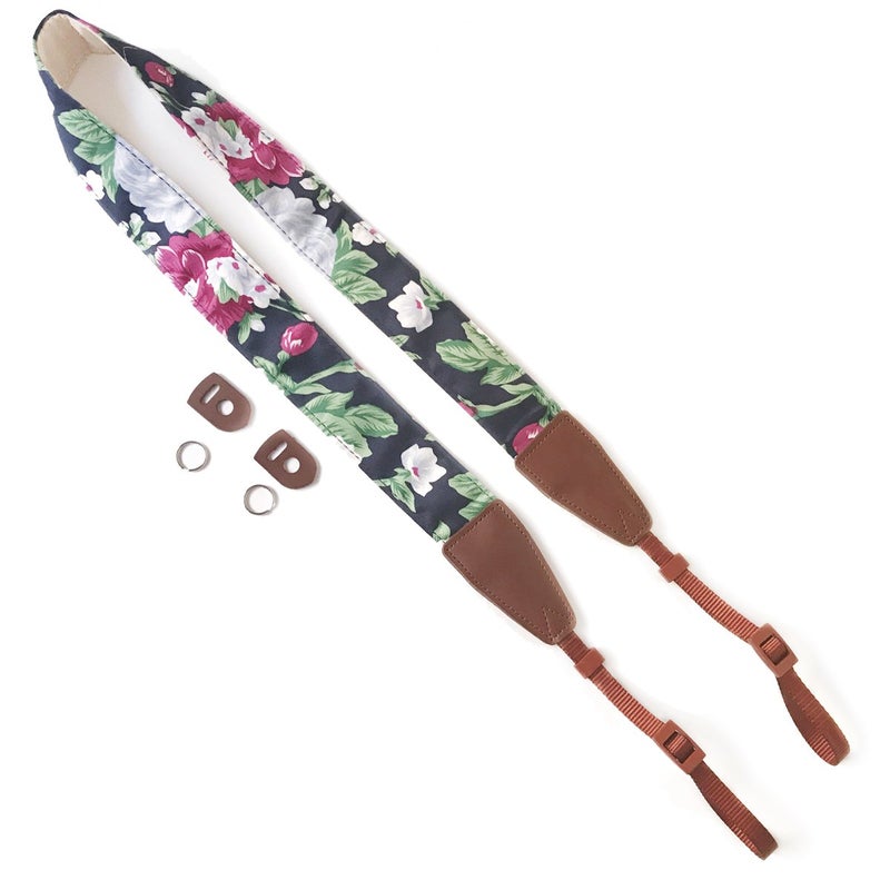Alled Camera Strap Neck, Adjustable Vintage Floral Camera Straps Shoulder Belt for Women/Men,Camera Strap for Nikon/Canon/Sony/Olympus/Samsung/Pentax ETC DSLR/SLR - Image 2